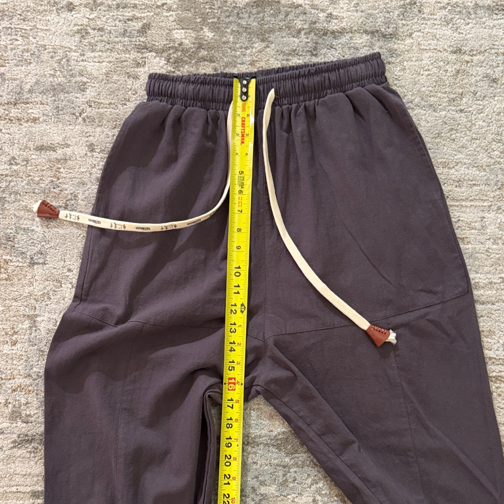 New Kidoriman Kireina Men Xs Slight Crop Cotton Waistband Mid Rise Joggers — image 5 of 8